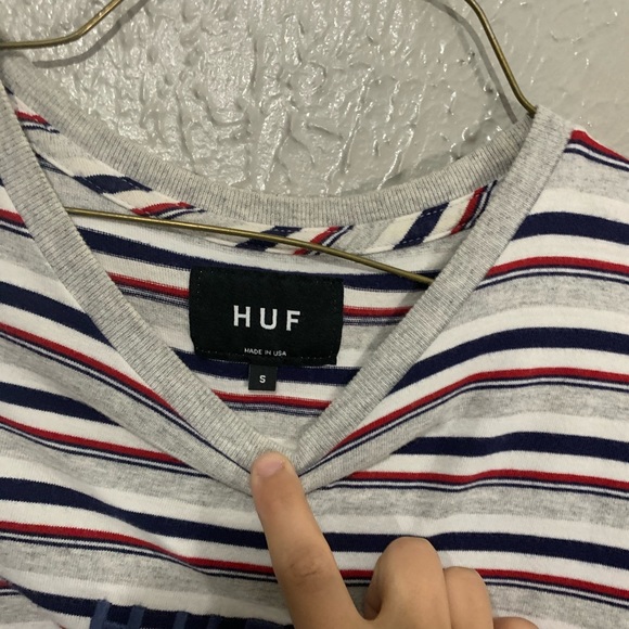 Huf stripe t shirt - Picture 4 of 4